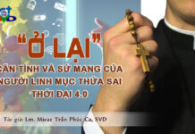 “Ở LẠI”– CĂN TÍNH VÀ SỨ MẠNG CỦA NGƯỜI LINH MỤC THỪA SAI THỜI ĐẠI 4.0
