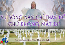 “SỰ SỐNG NÀY CHỈ THAY ĐỔI, CHỨ KHÔNG MẤT ĐI”