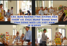 Các ban ngành thăm và chúc mừng Giáng Sinh đến Tỉnh Dòng Ngôi Lời – Giuse Việt Nam