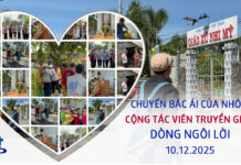 CHUYẾN BÁC ÁI CỦA NHÓM CỘNG TÁC VIÊN DÒNG NGÔI LỜI TẠI GIÁO XỨ NHỊ MỸ