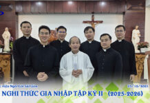 Nghi thức gia nhập Tập kỳ II trong Dòng Ngôi Lời, niên khóa 2025-2026