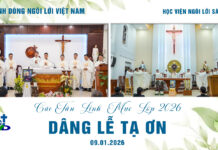 Các Tân Linh Mục Lớp 2026 dâng Lễ Tạ Ơn tại Học viện Ngôi Lời Sài Gòn