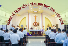 9 tân linh mục SVD lớp 2026 dâng Lễ Tạ Ơn tại Nhà Chính Ngôi Lời Nha Trang