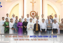 Lễ giỗ mãn tang Tu sĩ Antôn Trần Đình Lệ, SVD (1949-2023)