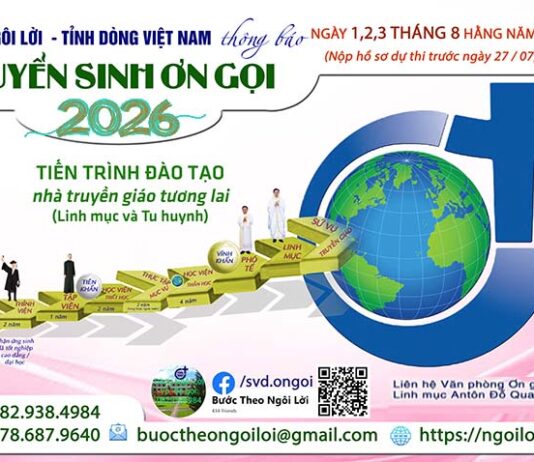 DÒNG NGÔI LỜI (SVD) THÔNG TIN TUYỂN SINH