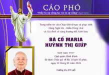 AI TÍN: Bà cố Maria Huỳnh Thị Giúp (thân mẫu của Lm. Phêrô Nguyễn Thành Nguyên, SVD – Nga)