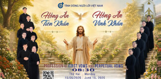 Kính báo: THÁNH LỄ HỒNG ÂN VĨNH KHẤN & TIÊN KHẤN * 8h30′ Thứ Hai, 15/06/2026 * Ngôi Lời Việt Nam
