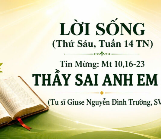 LỜI SỐNG (Thứ Sáu, Tuần 14 TN)